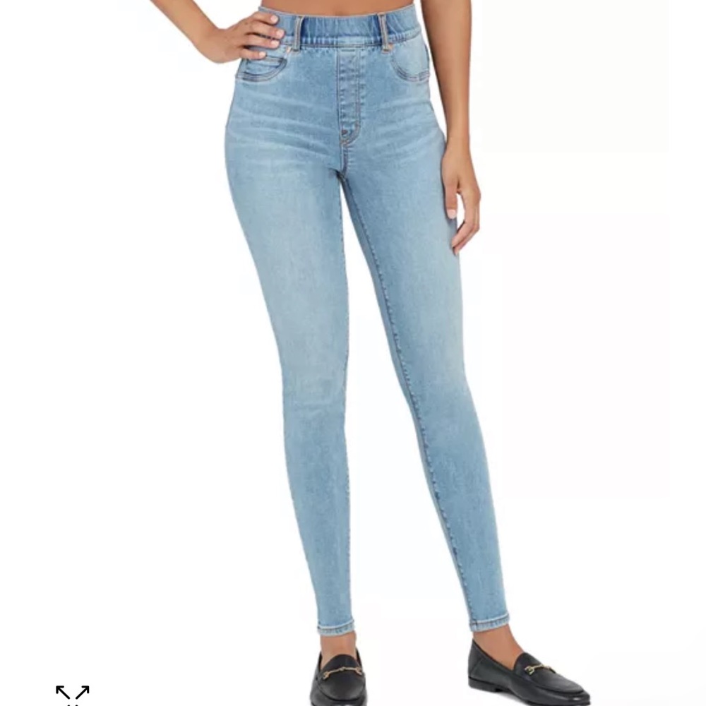 SPANX Ankle Skinny Jeans, Light Vintage Wash Medium 8-10 29 / 30